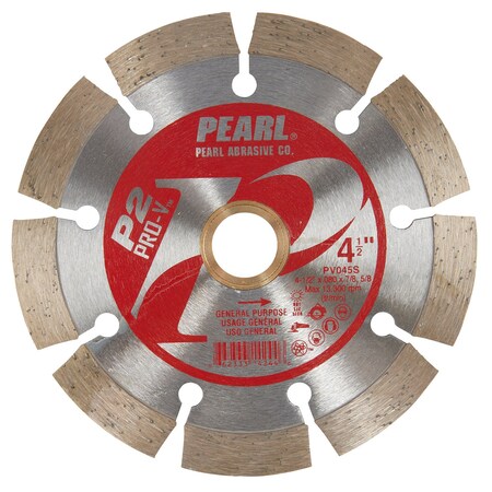 Pearl Abrasive - P2 Pro-V Lame pour carreaux de verre. segment de 7 mm 8